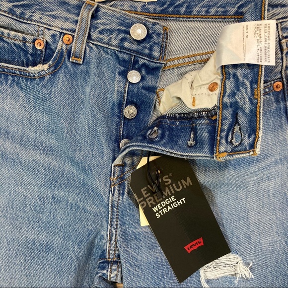 Levi’s 90’s wedgie straight leg ripped jeans NWT - Picture 12 of 15